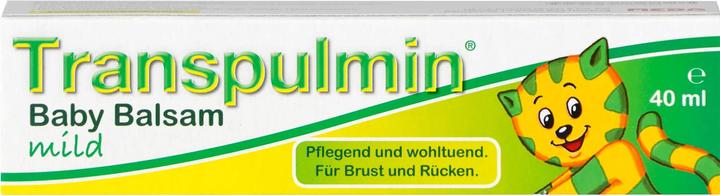 Produktbild Transpulmin Baby Balsam mild für Brust und Rücken, 40 ml Creme