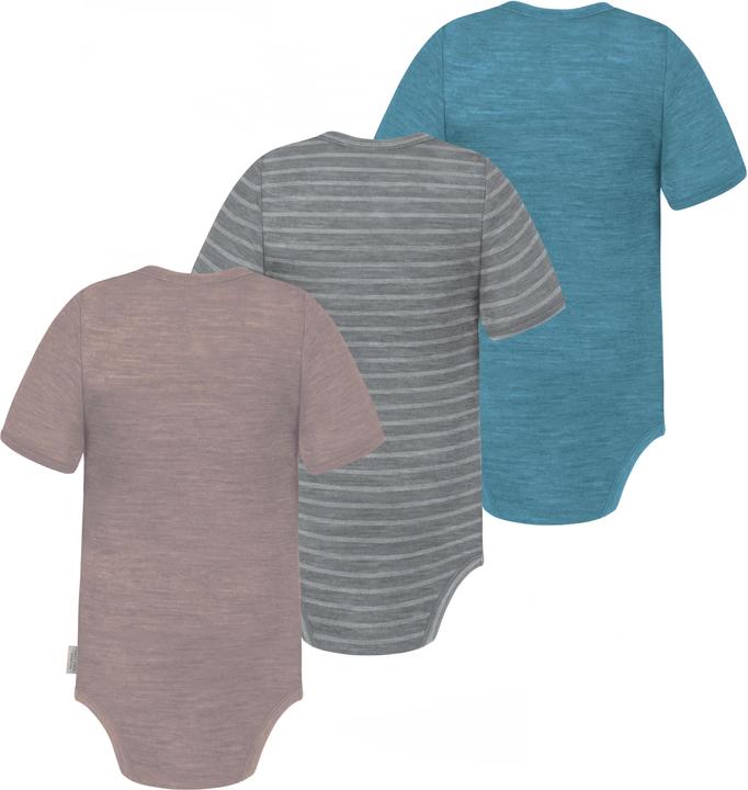 Produktbild Normani 3er Set Baby Merino Body Kurzarm „Tauranga" - 9295 (74)