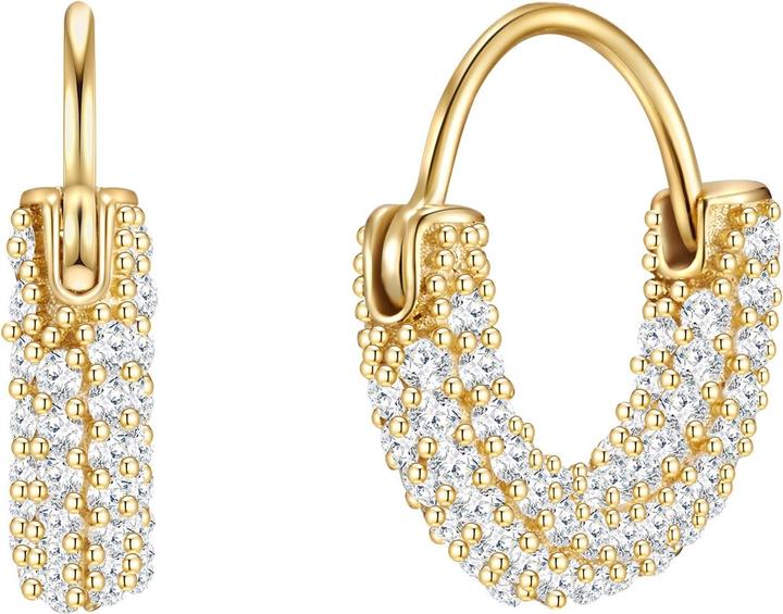 Immagine prodotto Glanzstücke München Donna Argento Sterling Cubic Zirconia Oro Giallo - 28993 (Argento)