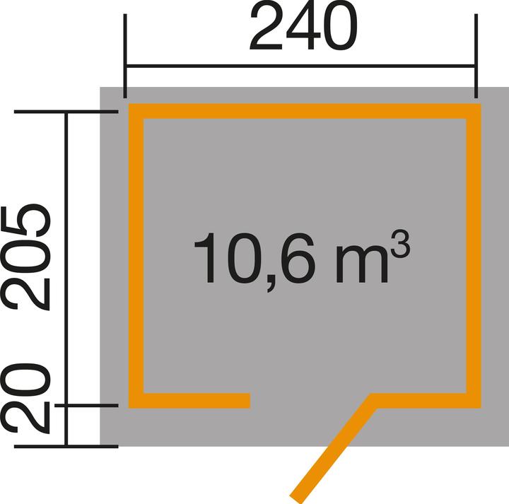 Actual product image Weka Holzbau Solid wood floor weka 240x205 cm