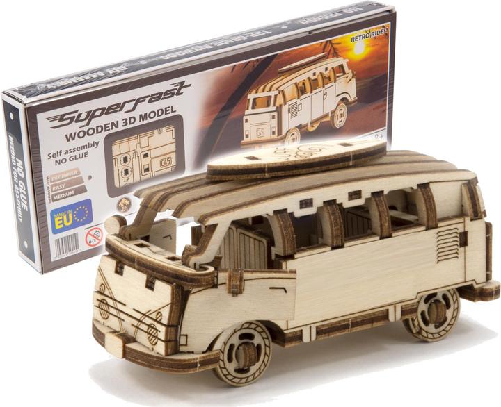 Produktbild WoodenCity Hippie Retro Bus
