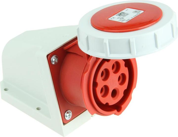 Actual product image PCE 1242-6 Wall socket 32A 4p 6h IP67