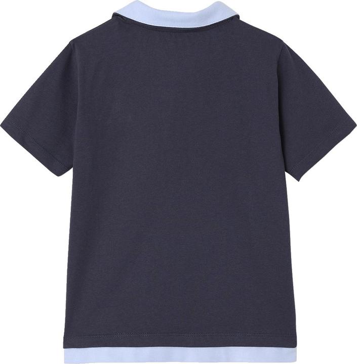 Image du produit Vertbaudet Jungen Poloshirt mit doppeltem Kragen und Recycling-Baumwolle (140)