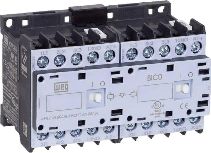 Produktbild Weg CWCI07-10-30C03 Wendeschütz 6 Schliesser 3 kW 24 V/DC 7 A mit Hilfskontakt