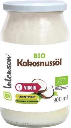 Produktbild Intenso Intenson Organic Coconut Virgin Oil 900ml Cold Pressed Unrefined Vegan Glass Jar (Körperöl, 900 ml)