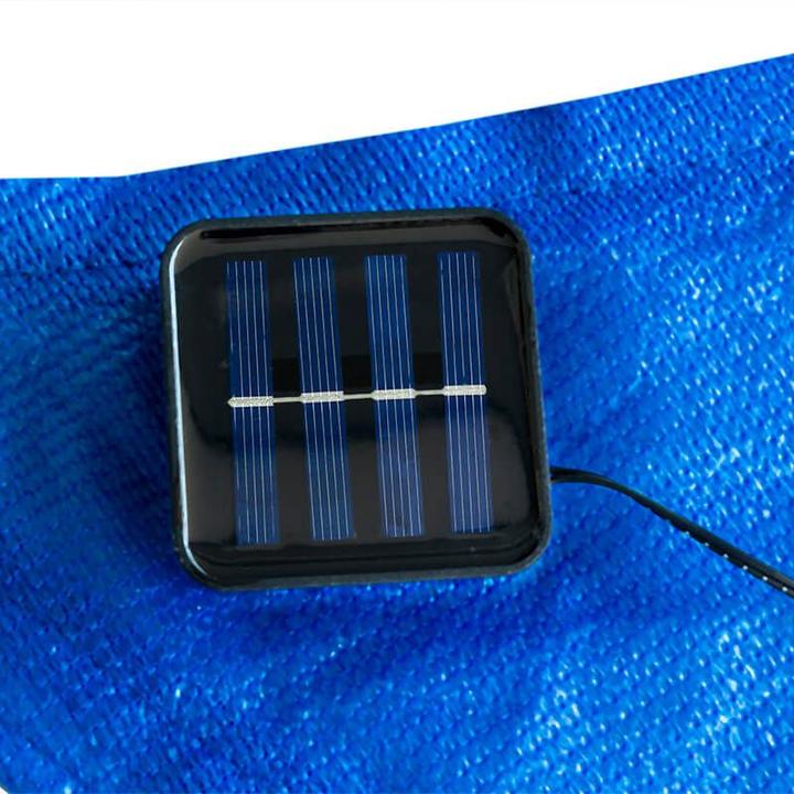 Actual product image Keller Fahnen Dreieck-Sonnensegel mit LED Lichtern «Solar», inkl. Befestigungs-Set