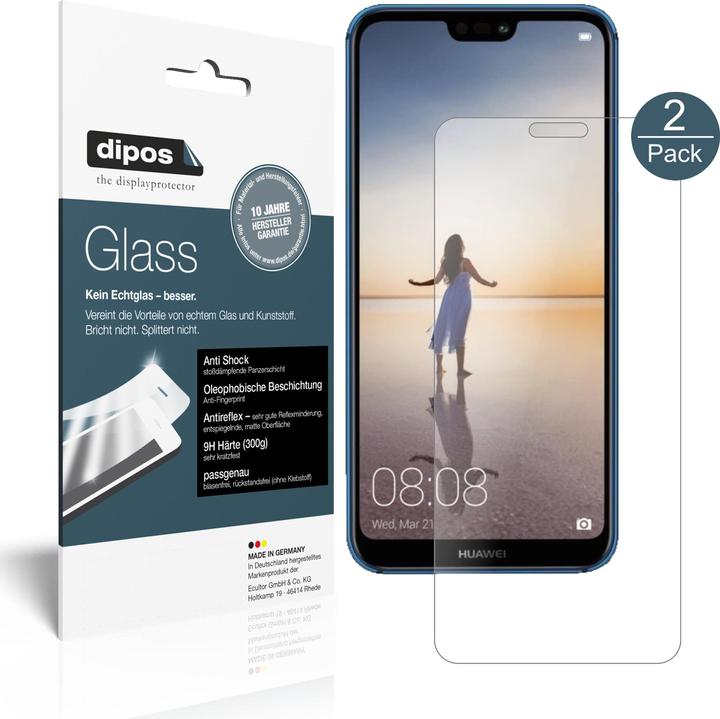 Image du produit Dipos Film de Protection d’écran Anti-Shock (2 pièce(s), Huawei P20 Lite)