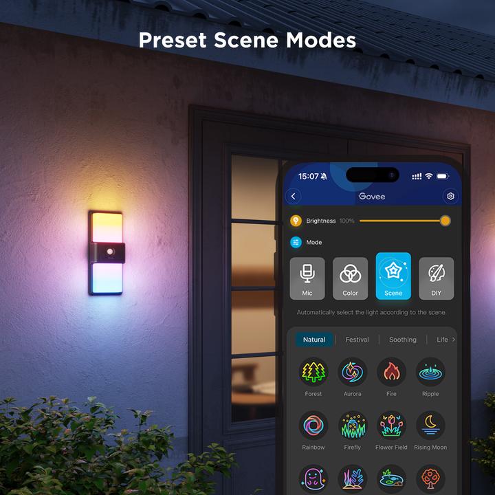 Produktbild Govee Smart Outdoor Wall light (1500 lm, IP65)