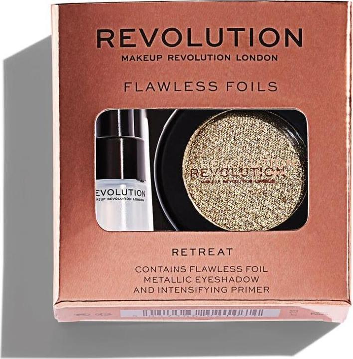 Immagine prodotto Makeup Revolution Ombretto metallizzato Flawless Foils + Base per ritiro