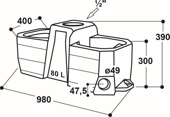 Image du produit Suevia Abreuvoir pour stabulation libre et pâturage Modèle WT80WT80-N