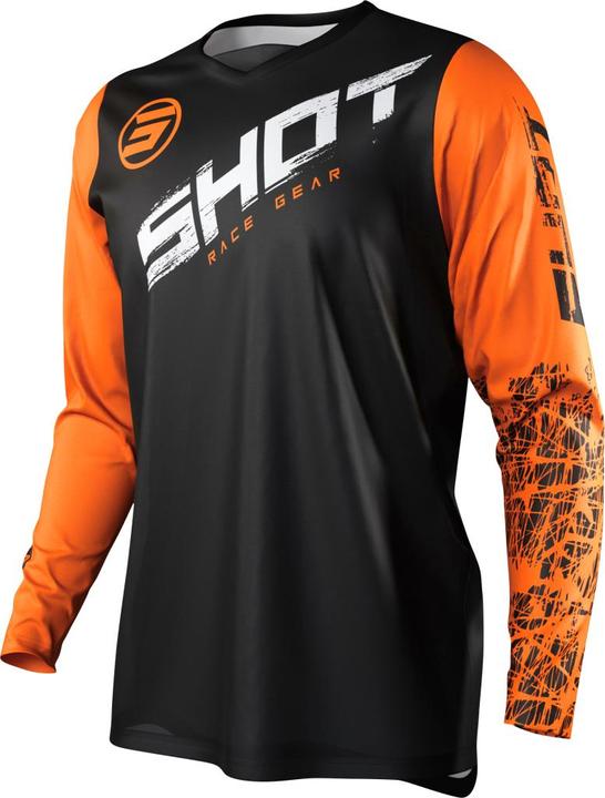 Shot DEVO SLAM Jersey orange-schwarz XL (XL)