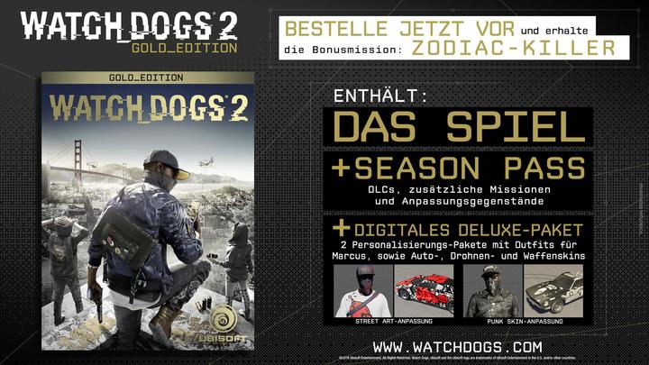 Produktbild Ubisoft Watch Dogs 2 - Gold Edition (Windows)