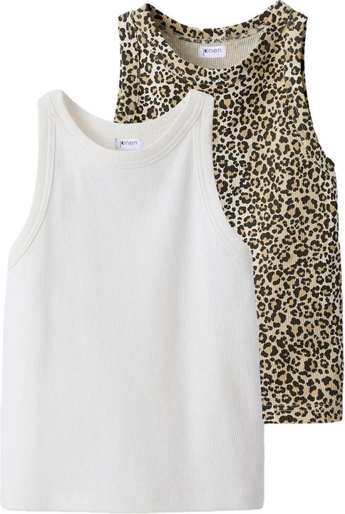 Actual product image Jonen 2er-Pack Mädchen Tops aus Ripp (128)