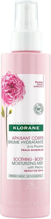 Klorane Feuchtigkeitsspendender Körperspray mit Pfingstrose (Körpermilch, 200 ml)