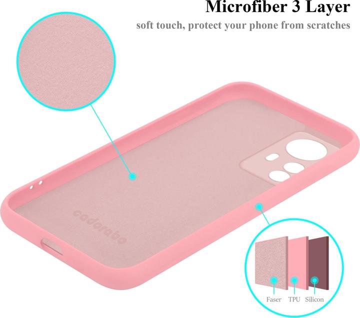 Actual product image Cadorabo TPU Liquid Silicone Case Cover for Xiaomi 12 PRO (Realme 12 Pro+)