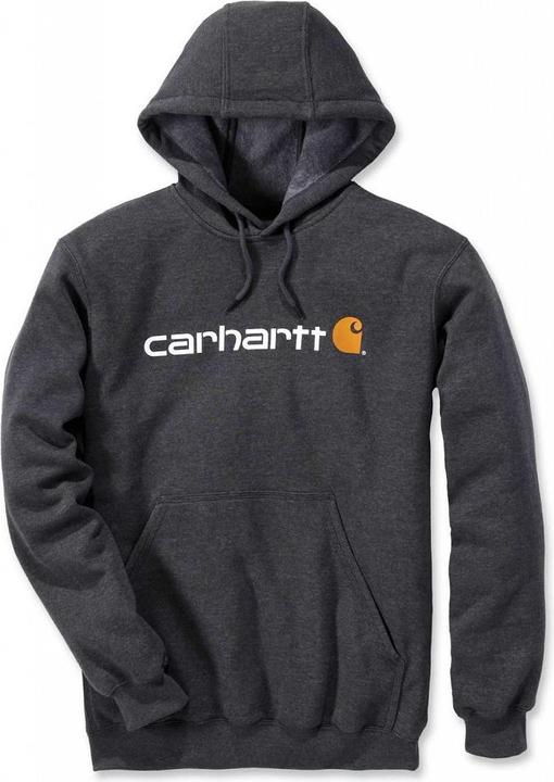 Actual product image Carhartt Sweatshirt size XS Signature Logo,carbon heather (XS)