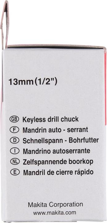 Actual product image Makita 194254-0 Gripper 13mm 1/2"-20UNF 1.5-13mm 2051F, 2071F