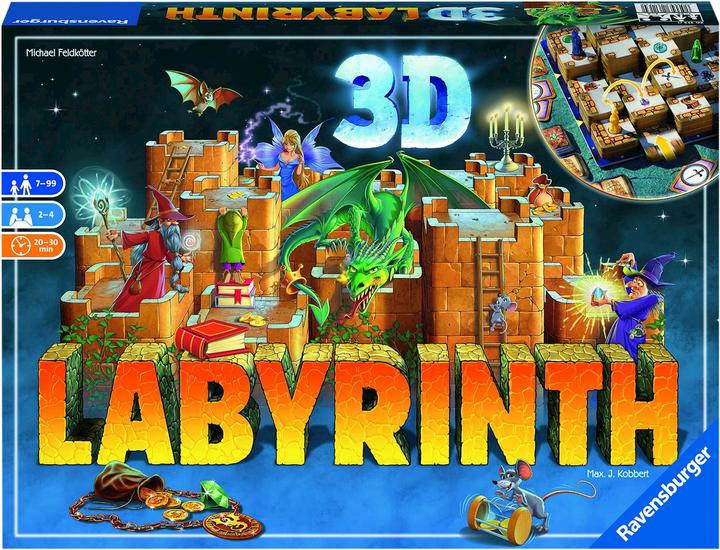 Produktbild Ravensburger 3D Labyrinth (Deutsch, Französisch, Italienisch, Englisch)