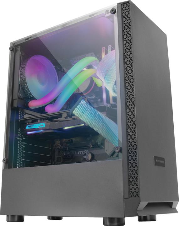Produktbild Mars Gaming Boitier Moyen Tour Atx Mc-Mcn2 Avec Panneau Vitré (Noir) (mATX, Mini-ITX, ATX)