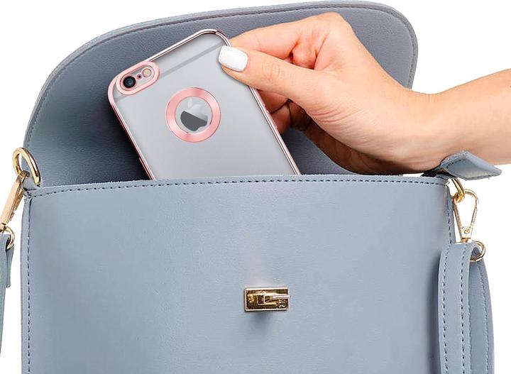 Produktbild Cadorabo TPU Hülle Chrome mit Kameraschutz für Apple iPhone 6 / 6S (Apple iPhone 6)