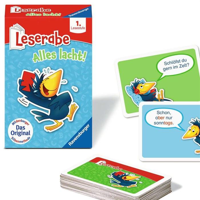 Produktbild Ravensburger 23496 - Leserabe - Alles lacht - Kartenspiel zum Lesen lernen mit Spass – 1. Klasse (Deutsch)