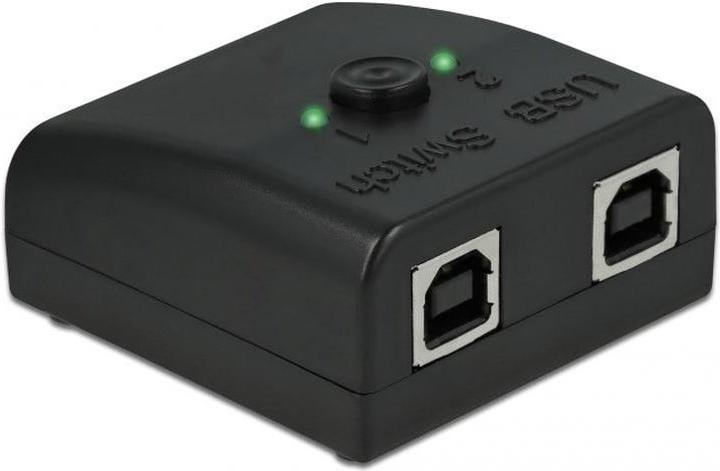 Produktbild Delock RS-232 Umschalter und Verteiler 1 x Seriell DB9 zu 2 x USB 2.0 Typ-B bidirektional