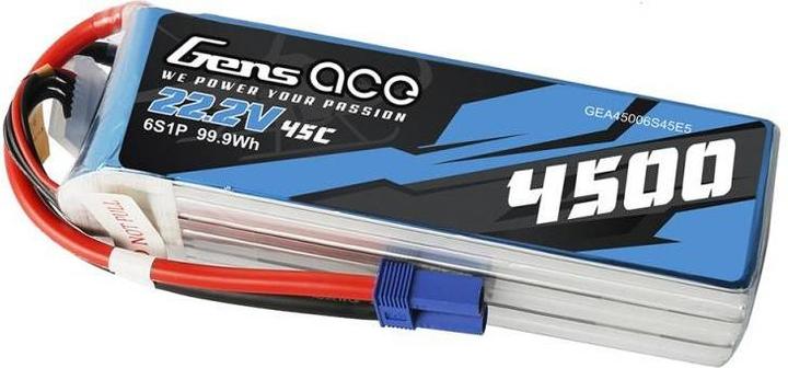 Productafbeelding Gens Ace Batterij 4500mAh 22,2V 45C 6S1P (22.20 V, 4500 mAh)