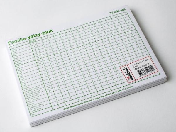 Produktbild Antalis Yatzy Block Familie A5 - (3 Blöcke pro Packung)