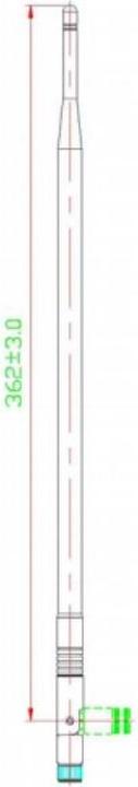 Actual product image Alfa Network ARS-N19 /PLASTIC BAG - ARS-N19 Plastic Bag - 2.4 GHz 9 dBi Dipole Antenna + Plastic Bag