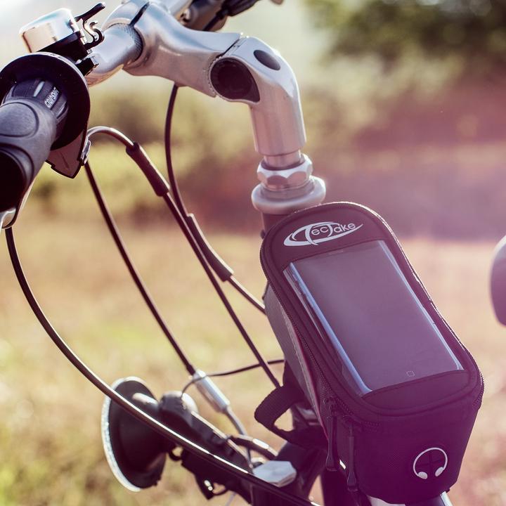 Produktbild tectake Fahrradtasche mit Rahmen-Befestigung für Smartphones (2.10 l, Rahmentasche)