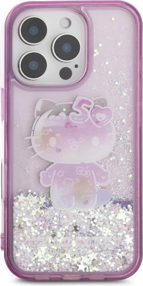 Immagine prodotto Hello Kitty HKHCP16XL50PPU Custodia rigida per iPhone 16 Pro Max 6.9" viola/viola Liquid Glitter 50TH Ann (Apple iPhone 16 Pro Max)