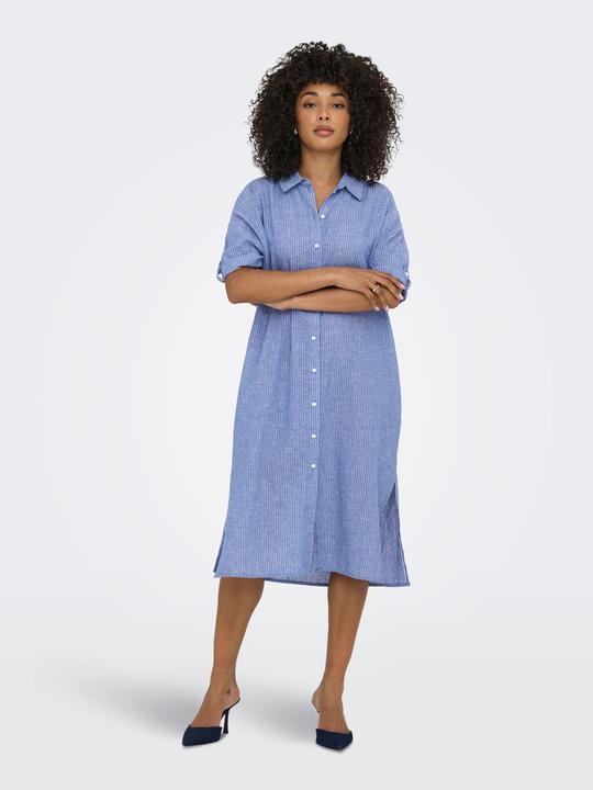 Immagine prodotto JdY Locker geschnitten Hemdkragen Voluminöser Armschnitt Midikleid Kleid (S)