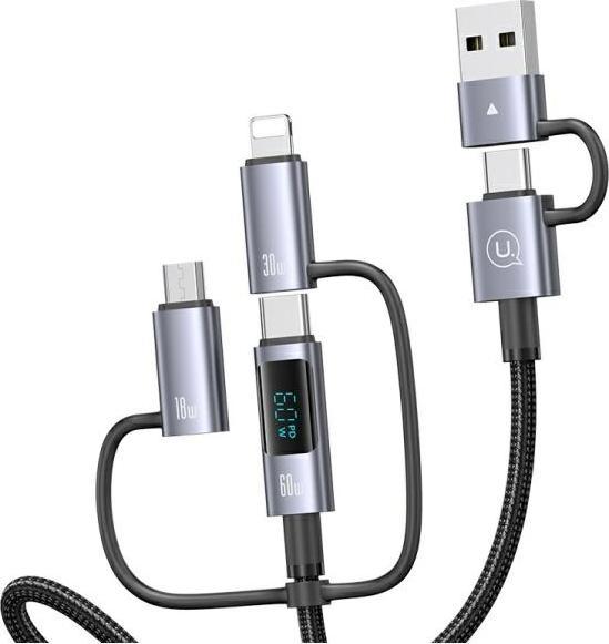 Actual product image Usams All in One Data Cable 60W (1.20 m, 60 W)