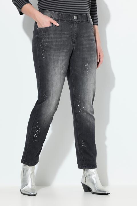 Produktbild Ulla Popken Boyfriend-Jeans, Ziernieten, Stretchdenim (46)
