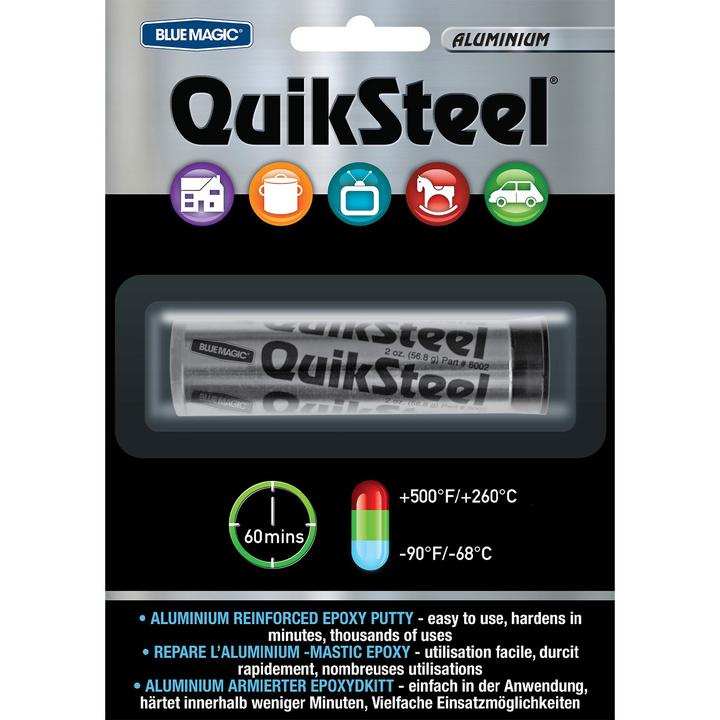 Image du produit Blue Magic Pâte à modeler de réparation QuikSteel pour l'aluminium (56 g)