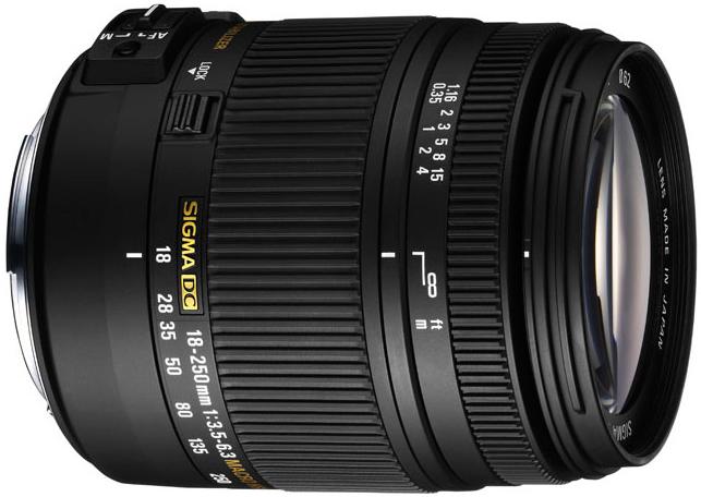 Image du produit Sigma 18-250mm, f/3.5-6.3 DC Makro OS HSM, Sony A (Sony A, APS-C / DX)