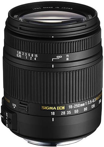 Image du produit Sigma 18-250mm, f/3.5-6.3 DC Makro OS HSM, Sony A (Sony A, APS-C / DX)
