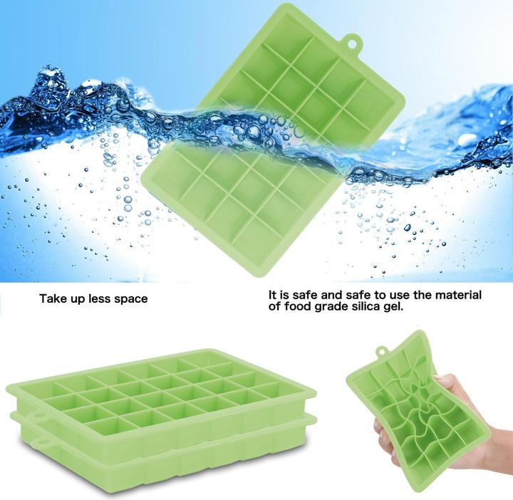 Produktbild Intirilife 2x Eiswürfelformen 2er Set à 24 Fächer