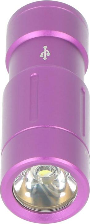 Actual product image Fenix Keychain light UC02 LED purple with Li-Ion battery