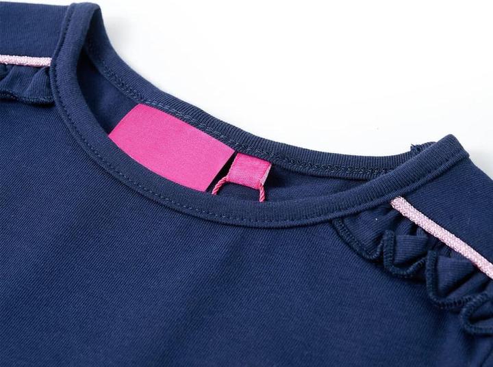 Immagine prodotto VidaXL Camicia da bambino a maniche lunghe blu navy 140,Materiale: 95 % cotone (140)