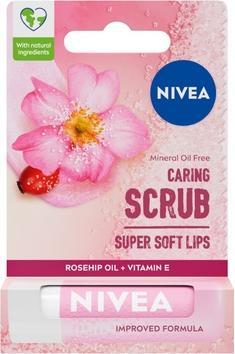 NIVEA Caring Scrub Lip Scrub Rosehip 4.8G