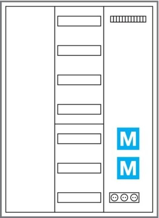 Image du produit Hager Armoire système Multimedia universZ