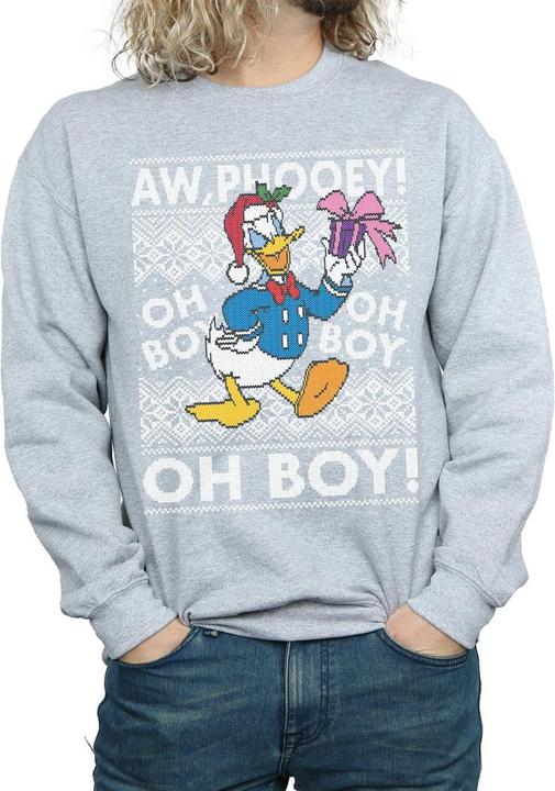 Immagine prodotto Disney Donald Duck Christmas Fair Isle Felpa Uomo (S)