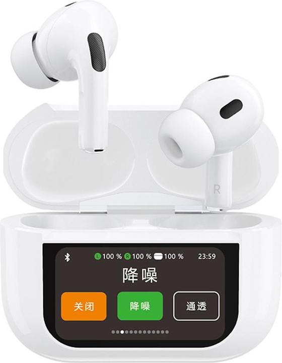 Image du produit Dudao Ecouteurs intra-auriculaires U19 TWS sans fil Bluetooth 5.3 avec écran LED - blanc (4.50 h, Filaire)