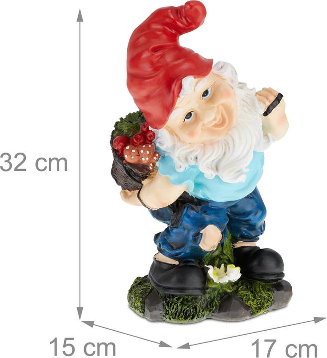 Actual product image Relaxdays Garden gnome