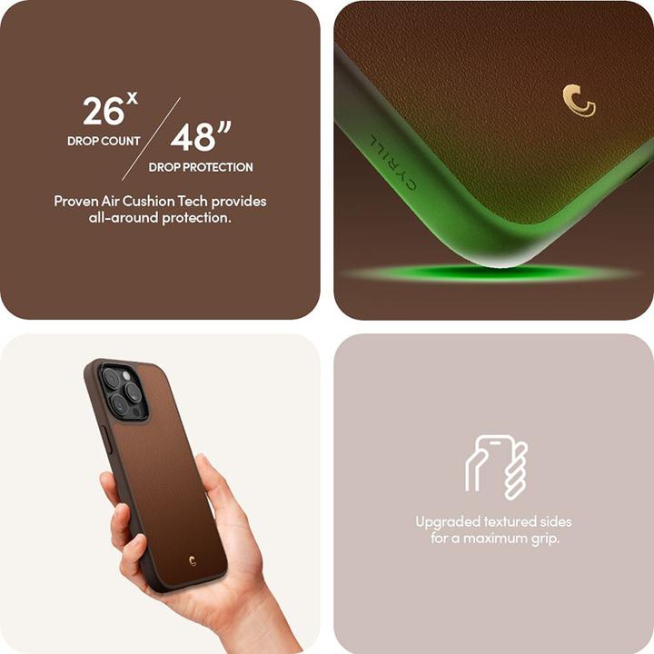 Actual product image Cyrill Kajuk MAG iPhone 15 Pro 6.1" Magsafe saddle brown ACS06771 (Apple iPhone 15 Pro)