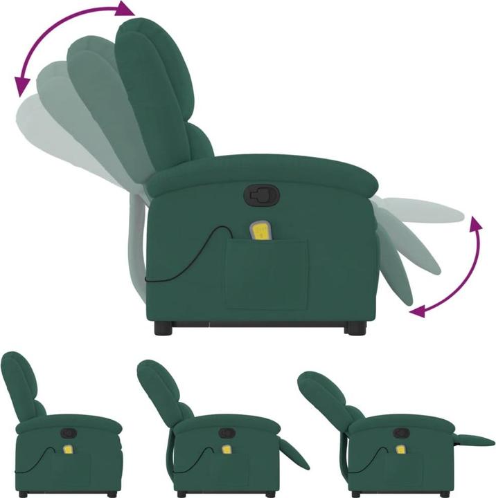 Produktbild VidaXL Massagesessel mit Aufstehhilfe Samt