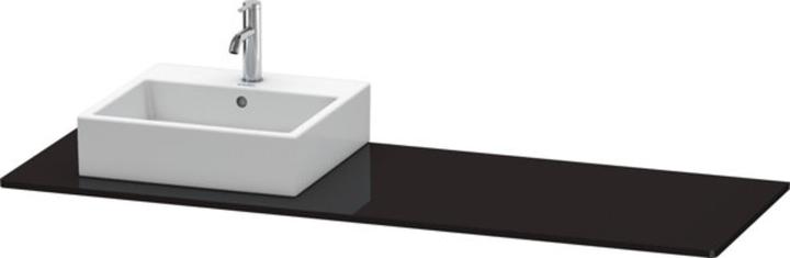 Duravit Konsole XSQUARE 16x1600x550mm m Auss li sw hochglanz