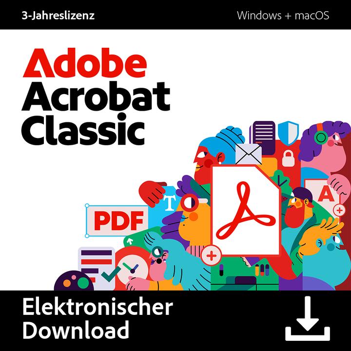 Produktbild Adobe Acrobat Classic (1 User, 1 Geräte/User, 36 Monate)