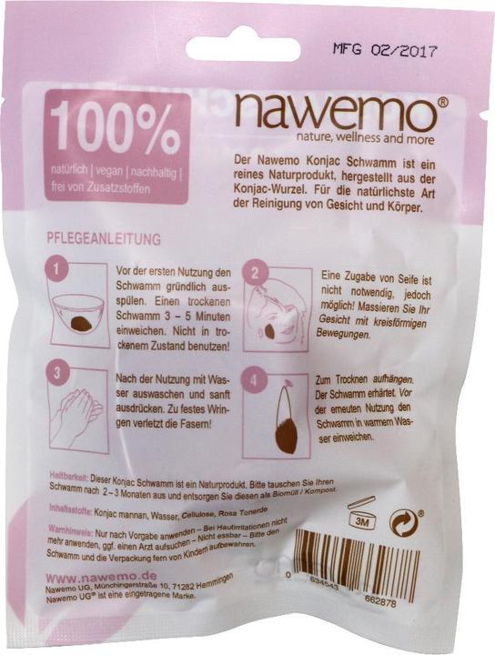 Immagine prodotto Nawemo Konjac Spugna Argilla rosa